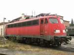 Baureihe 110/300203/110-488-weilte-am-08082013-in 110 488 weilte am 08.08.2013 in Rottweil rum. 