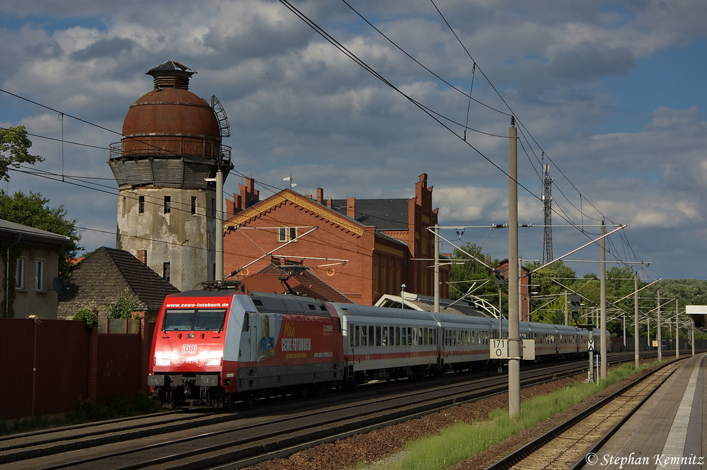 101 081-8  Cewe-Fotobuch  mit dem IC 1925 von Berlin S�dkreuz nach K�ln Hbf in Rathenow. 17.06.2012