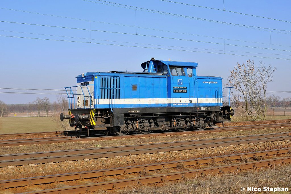 Der Press V60 folgend kam V60-SP-014 von Spitzke hinterher,hier in Saarmund (01.03.11)