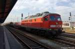 232 665-0 mit einem gemischtem G�terzug in Cottbus.