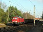 233 321-9 mit einem Zug von Szcezin nach Senftenberg am 21.11.2009 durch Bestensee.