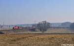 Railion mit einer sehr sch�nen �bergabe nach Seddin,Zuglok war die 298 331-0,hier bei Nudow (03.03.11)