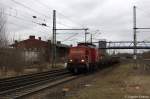 298 319-5 mit einem kurzem G�terzug in Brandenburg und fuhr in Richtung Magdeburg weiter. 13.03.2012