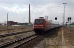101 142-8 mit dem IC 143 von Schiphol (Airport) nach Berlin Ostbahnhof mit einem zus�tzlicher Halt in Rathenow.