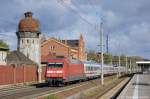 101 132-9 mit dem IC 2385 von Berlin S�dkreuz nach Frankfurt(Main) Hbf in Rathenow.