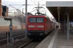 112 116-9 mit dem RE2 (RE 37377) nach K�nigs Wusterhausen in Rathenow.