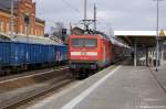 112 120-1 mit dem RE2 (RE 37411) nach K�nigs Wusterhausen in Rathenow.