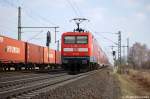 112 189 mit dem RE4 (RE 37311) nach J�terbog in Friesack (Mark).