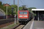 112 124-3 mit dem RE2 (RE 37385) nach K�nigs Wusterhausen in Rathenow.