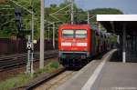 112 185 mit dem RE2 (RE 37385) nach K�nigs Wusterhausen in Rathenow.