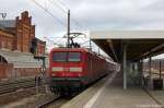 114 037-5 & 112 185-4 (Kalt) mit dem RE4 (RE 37331) von Rathenow nach J�terbog in Rathenow.