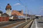 120 159-9  175 Jahre Deutsche Eisenbahn  mit dem IC 1919 von Berlin S�dkreuz nach K�ln Hbf in Rathenow.