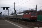 120 156-5 mit dem IC 2803 f�r ICE 847 von Hamm(Westf) nach Berlin Ostbahnhof in Rathenow.