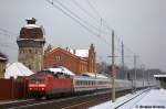 120 102-9 mit dem IC 1917 von Berlin S�dkreuz nach Karlsruhe Hbf in Rathenow.
