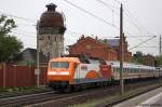 Die 120 112-8  M�rklin my world  hing am Zugende des IC 2806 f�r IC 1922 von Dortmund Hbf nach Berlin S�dkreuz und durch f�hrt hier Rathenow.