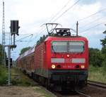 143 300-2 ballert hier mit der RB14 nach Senftenberg durch den ehemaligen Haltepunkt  Ragow  durch.