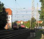 Eine wahrscheinlich einmalge G�terzugbegegnung.