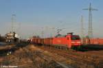 152 039-4 mit FzT 53118 (Hennigsdorf - Seddin) im sch�nen Abendlicht,durchf�hrt den Bahnhof von Satzkorn (21.02.11)
