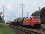 Nachdem nun 155 126-6 weiter gefahren ist, folgte 152 041-0 mit einem gemischten G�terzug in Richtung Gro�beeren auf dem s�dlichen Berliner Au�enring bei Diedersdorf am 11. Juli 2012. 
