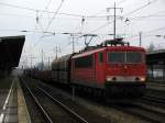 155 263-7 zog es am 20.03.2010 durch den Bahnhof Berlin Sch�nefeld Flughafen.