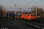 Der letzte gesichtete Zug durfte 155 138-1 mit dem FzT 53118 (Hennigsdorf - Seddin) sein,hier am B� 72 bei Priort (02.03.11)