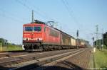 155 149-8 mit einem gemischten G�terzug in Friesack(Mark) in Richtung Neustadt(Dosse) unterwegs.