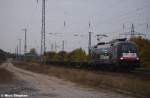 ERS ES 64 U2-034 mit DGS 59929 [Hamburg - Warschau) durcheilt Saarmund (20.10.09)
