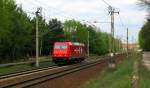 185 630-1 allein Richtung Guben �ber Cottbus am 2.Mai unterwegs.