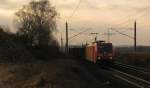 185 369-5 mit 48431 von Seddin Richtung Frankfurt(Oder) Oderbr�cke am 05.03.2011 durch Nudow.