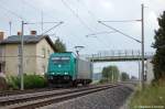 185 611-1 f�r DB Schenker als Lz in Vietznitz Richtung Friesack(Mark) unterwegs.