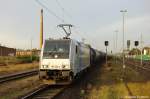 185 684-8 Railpool f�r RTB - Rurtalbahn Cargo GmbH mit einem 1,3-Butadien Kesselzug in Rathenow Richtung Wustermark unterwegs.