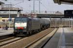 ES 64 F4 - 037 (189 937-6) von der MRCE in Dienst f�r die TX Logistik mit einem Dieselkraftstoff oder Gas�l oder Heiz�l (leicht) Kesselzug in Eberswalde in Richtung Bernau unterwegs.