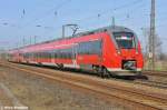 Die Hamsterb�ckchen 442 709-2 & 442 506-2 waren auf einer Testfahrt,als sie durch Saarmund fuhren (23.03.11)
