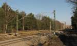 Hier nochmal ein sonniger Blick, auf die hier nahezufertiggestellte Berlin - G�rlitzer Bahn. Gesehen am 12.02.2011