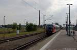 642 203/703 f�hrt als RB13 (RB 17975) aus Stendal gerade in Rathenow ein.