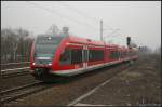 Auf der RE6 nach Wittenberge ist die Doppeltraktion 646 011-6 und 646 029-8 unterwegs (gesehen Berlin Jungfernheide 18.02.2011)
