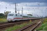 401 553-3  Neum�nster  als ICE 691 von Berlin Ostbahnhof nach Frankfurt(Main)Hbf in Priort.