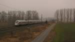 10:11 Uhr: ICE-T Richtung M�nchen mit dem TZ 'Kaiserslautern' durch Trebbin am 05.03.2011