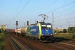 EU 43 003 mit Kesselwagen am 17.08.2009 durch Berlin Sch�nefeld Flughafen Richtung Seddin.