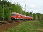 Am 2.Mai, dem letzten Betriebstag der Strecke K�nigs Wusterhausen - L�bbenau war ich auch unterwegs und zuerst kam diese RB 14 nach Senftenberg durch.