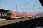 In Berlin Sch�nefeld Flughafen steht die RB14 (RB 18916) nach Nauen.