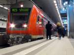 RE 5 nach Lutherstadt Wittenberg von Rostock am 13.02.2010 in Berlin Hbf.