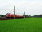 N�chster Fotopunkt am 1.Mai 2010 war L�pten am geraden Streckenabschnitt zwischen Gro� K�ris und Halbe.