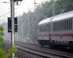 Naschuss auf den langsam heraus beschleunigenden IC 2131  Ostfriesland  nach Cottbus, welcher aufgrund eines Unwetters am 01.07.