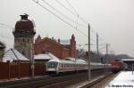 IC 2803 f�r ICE 279 von Berlin Ostbahnhof nach Basel SBB in Rathenow und geschoben hatte die 120 149-0 am 28.01.2012.