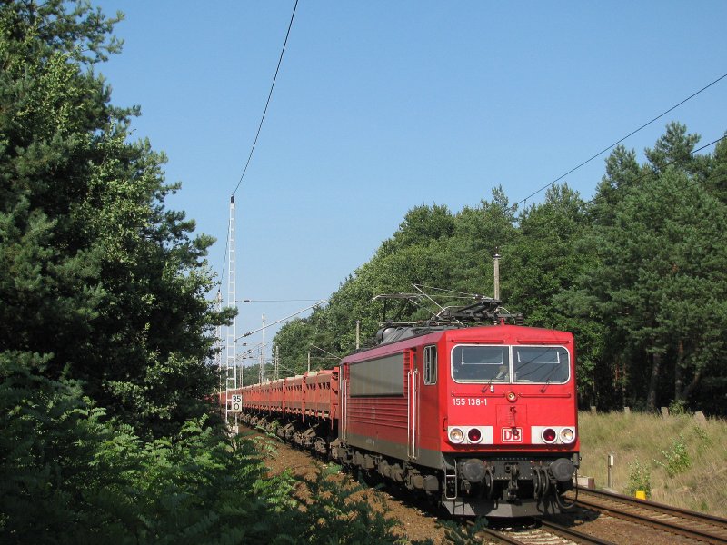 Und auch der Schotterzug heute herrlich, 15.08.